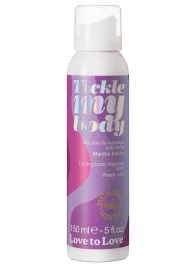Массажная хрустящая пенка Tickle My Body Fresh Mint с ароматом мяты - 150 мл. - Love to Love - купить с доставкой в Коломне