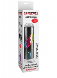 Перезаряжаемый мастурбатор-ротик Extreme Toyz Rechargeable Roto-Bator Mouth - Pipedream - в Коломне купить с доставкой