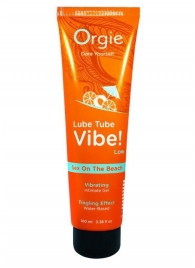Гель с эффектом вибрации Lube Tube Vibe Low Sex On The Beach - 100 мл. - ORGIE - купить с доставкой в Коломне