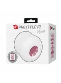 Белый сквозной мастурбатор Crystle - Baile - в Коломне купить с доставкой