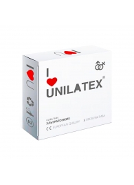 Ультратонкие презервативы Unilatex Ultra Thin - 3 шт. - Unilatex - купить с доставкой в Коломне