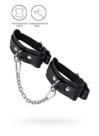 Черные мини-оковы со скруглёнными углами - Pecado - купить с доставкой в Коломне