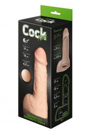 Телесный фаллоудлинитель с мошонкой Cock Next - 17 см. - LOVETOY (А-Полимер) - в Коломне купить с доставкой