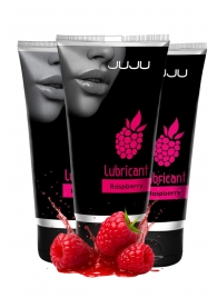 Набор из 3 съедобных лубрикантов JUJU со вкусом малины - JuJu - купить с доставкой в Коломне