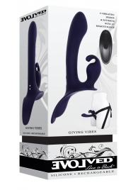Женский страпон с вибрацией Giving Vibes - Evolved - купить с доставкой в Коломне