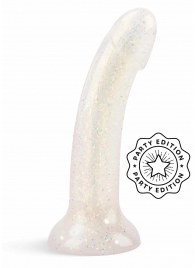 Фаллоимитатор из жидкого силикона с блестками Dildolls Extravaganza - Love to Love