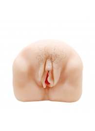 Телесный мастурбатор-вагина с оволосением и вибрацией - Baile - в Коломне купить с доставкой