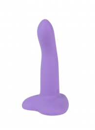 Фиолетовый нереалистичный дилдо Emotional - 13 см. - Lola Games