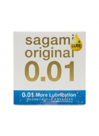 Увлажнённый презерватив Sagami Original 0.01 Extra Lub - 1 шт. - Sagami - купить с доставкой в Коломне