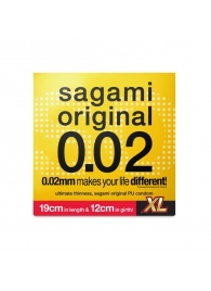 Презерватив увеличенного размера Sagami Original 0.02 XL-size - 1 шт. - Sagami - купить с доставкой в Коломне