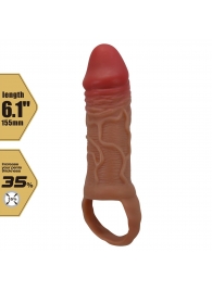 Реалистичная насадка на член Peirre - 15,5 см. - Baile - в Коломне купить с доставкой