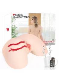 Мастурбатор-полуторс с двойным слоем материала и вибрацией Jenny Onahole Real Hips - KOKOS - в Коломне купить с доставкой