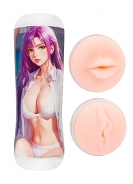 Двусторонний мастурбатор аниме - ротик и вагина - Tokyo Style - в Коломне купить с доставкой