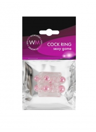 Прозрачная насадка на пенис с цветными шариками - Erowoman-Eroman - в Коломне купить с доставкой