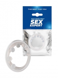 Эрекционное кольцо с мягкой стимулирующей насадкой - Sex Expert - в Коломне купить с доставкой