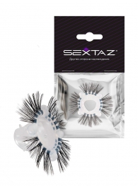 Эластичное эрекционное кольцо с черными «ресничками» - Sextaz - в Коломне купить с доставкой