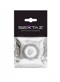 Эластичное эрекционное кольцо с длинными черными «ресничками» - Sextaz - в Коломне купить с доставкой