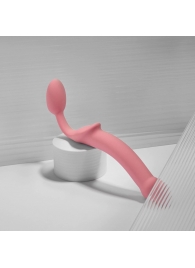 Розовый безремневой страпон Strap-on-me Semi-Realistic Bendable Strap-On size XL - Strap-on-me - купить с доставкой в Коломне