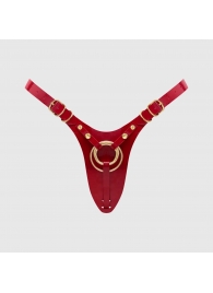 Красный пояс для фиксации насадок Strap-On-Me Leatherette Harness Fabulous - Strap-on-me - купить с доставкой в Коломне