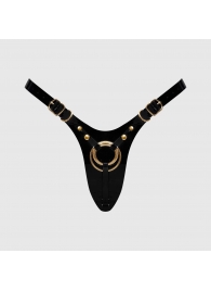 Черный пояс для фиксации насадок Strap-On-Me Leatherette Harness Fabulous - Strap-on-me - купить с доставкой в Коломне