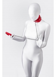 Красный ошейник с подкладкой из меха - ToyFa - купить с доставкой в Коломне