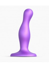 Фиолетовая насадка Strap-On-Me Dildo Plug Curvy size S - Strap-on-me - купить с доставкой в Коломне
