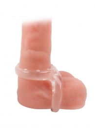 Прозрачное двойное эрекционное кольцо - Sex Expert - в Коломне купить с доставкой