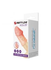 Телесная насадка на пенис Booker - 8 см. - Baile - в Коломне купить с доставкой