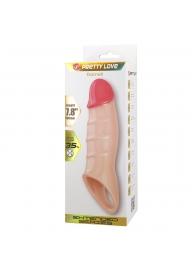 Телесная удлиняющая насадка на пенис Darnel - Baile - в Коломне купить с доставкой