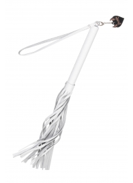 Белая кожаная плеть - 50 см. - Pecado - купить с доставкой в Коломне