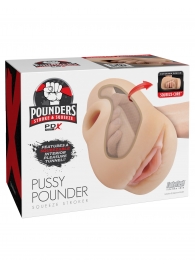 Телесный мастурбатор-вагина Pussy Pounder Squeeze Stroker - Pipedream - в Коломне купить с доставкой