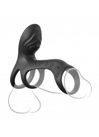 Черная насадка на пенис Ultimate Couples Cage Pro - Pipedream - в Коломне купить с доставкой