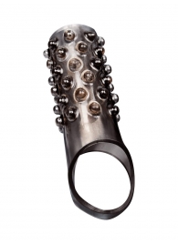 Дымчатая насадка на пенис с выпуклостями - 12 см. - Sex Expert - в Коломне купить с доставкой