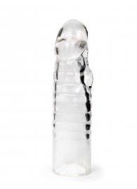 Прозрачная закрытая насадка на член - 15 см. - Sex Expert - в Коломне купить с доставкой