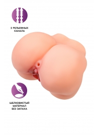 Реалистичный мастурбатор в форме попки с 2 любовными входами - No Name - в Коломне купить с доставкой