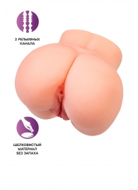 Реалистичный мастурбатор в форме попки с двумя любовными входами - No Name - в Коломне купить с доставкой