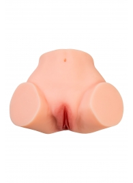 Телесный реалистичный мастурбатор-полуторс с 2 любовными входами - No Name - в Коломне купить с доставкой