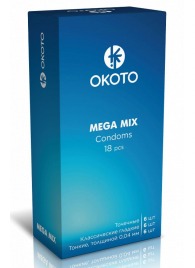 Презервативы OKOTO Mega Mix - 18 шт. - Sitabella - купить с доставкой в Коломне
