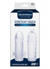 Набор из 2 прозрачных насадок на член Seductive Tickler Sleeves Set - NMC - в Коломне купить с доставкой