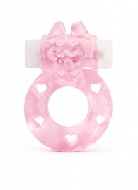 Розовое эрекционное виброкольцо в форме зайчика - 1137 - в Коломне купить с доставкой