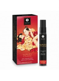 Оральный спрей Waves of Pleasure с ароматом клубники и шампанского - 20 мл. - Shunga - купить с доставкой в Коломне