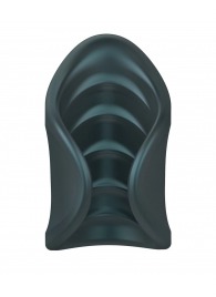 Серый сквозной мастурбатор с вибрацией Manwan Starter - Manwan - в Коломне купить с доставкой