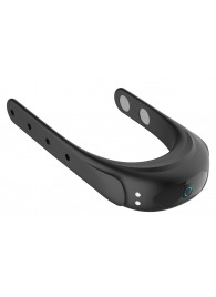 Черное эрекционное виброкольцо на ремешках - Boys of Toys - в Коломне купить с доставкой