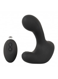 Черная анальная вибропробка с функцией расширения RC Butt Plug with 3 functions - Orion - в Коломне купить с доставкой
