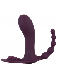 Фиолетовый вибратор для ношения в трусиках ARIVA RC Panty Vibrator - Orion