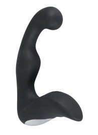 Черный перезаряжаемый стимулятор простаты с вибрацией - 14,6 см. - Orion - в Коломне купить с доставкой