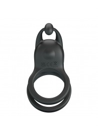 Черное перезаряжаемое виброкольцо Goodwin - Baile - в Коломне купить с доставкой