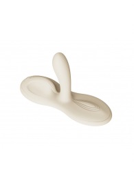 Белая виброподушка с функцией нагрева Flora - Zalo