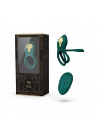 Зеленое эрекционное виброкольцо Bayek с пультом ДУ - Zalo - в Коломне купить с доставкой