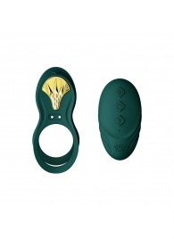Зеленое эрекционное виброкольцо Bayek с пультом ДУ - Zalo - в Коломне купить с доставкой